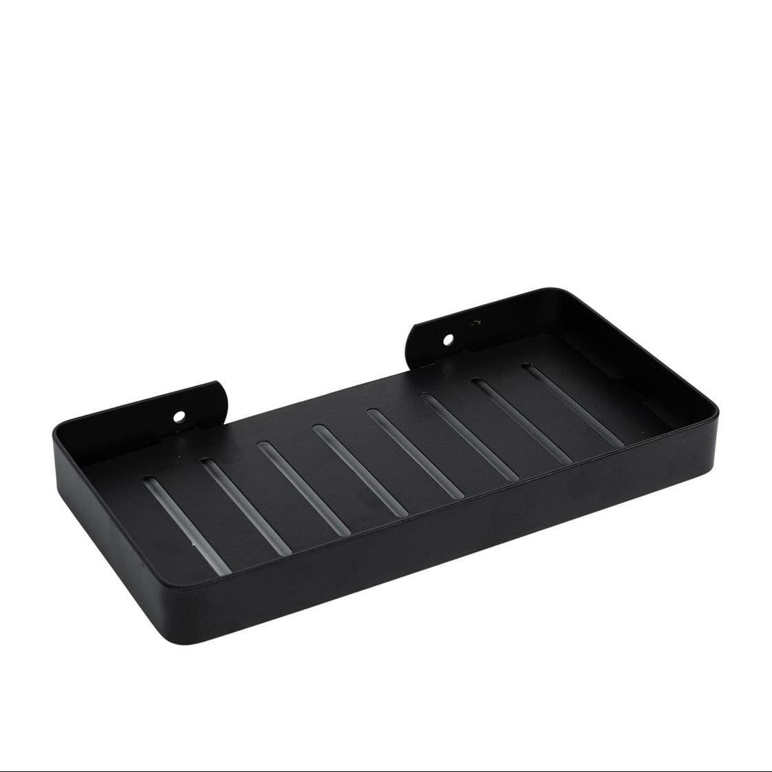 BLACK STAINLESS STEEL SOAP DISH TRAY