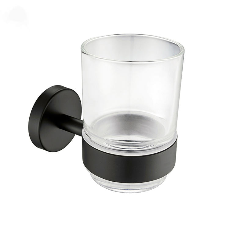 BLACK SQUARE BRACKET BRUSH HOLDER