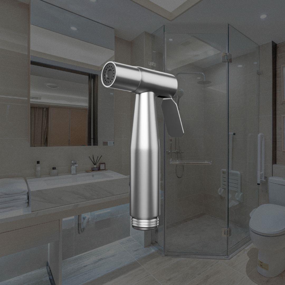 BRUSHED NICKEL STAINLESS STEEL MUSLIM SHOWER HEAD