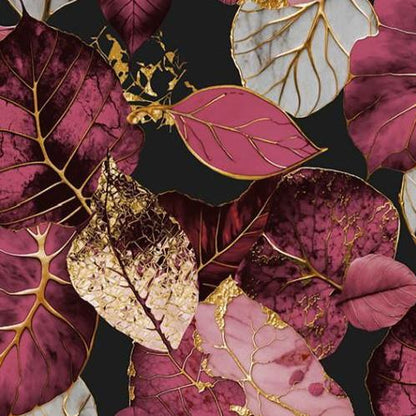 ELEGANT LEAVES - PREMIUM WALLPAPER ROLLS