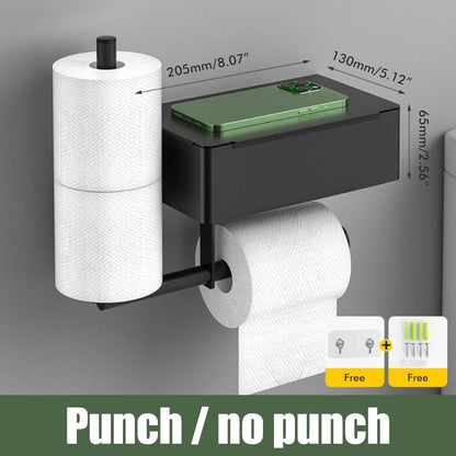 TOILET PAPER HOLDER WITH WET WIPE BOX