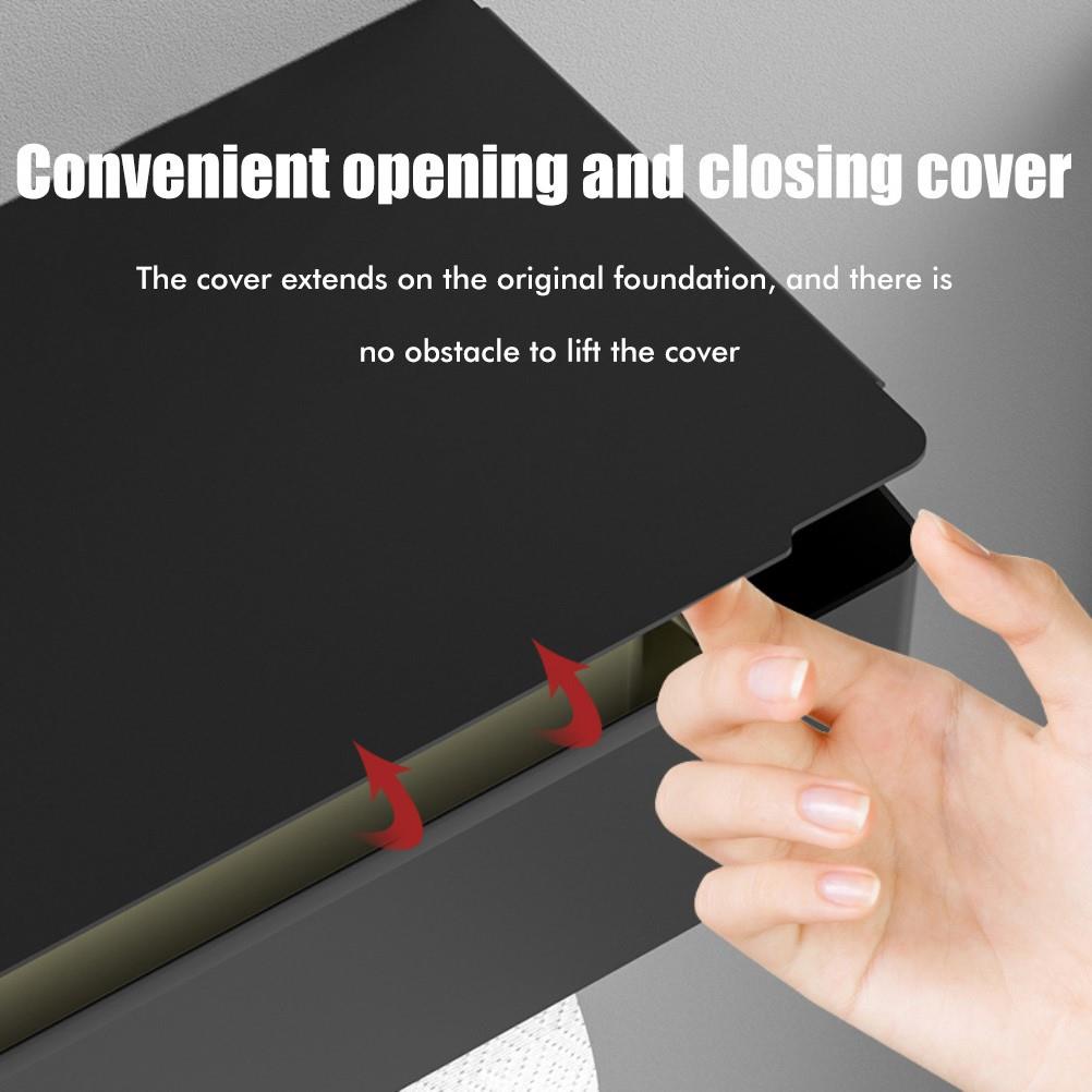 TOILET PAPER HOLDER WITH WET WIPE BOX