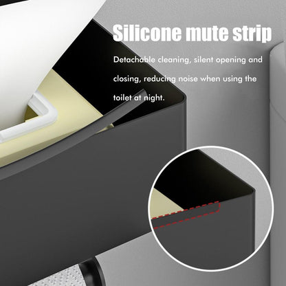 TOILET PAPER HOLDER WITH WET WIPE BOX