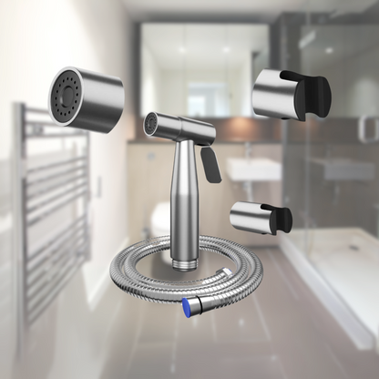 BRUSHED NICKEL STAINLESS STEEL MUSLIM SHOWER SET