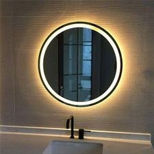 SMART BACKLIT LED LIGHTED ROUND MIRROR WALL MOUNT CIRCLE ILLUMINATED BATHROOM VANITY MIRROR