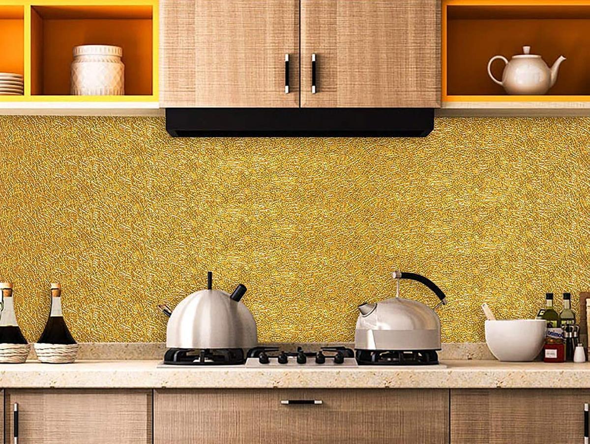 GOLDEN SELF ADHESIVE KITCHEN OIL-PROOF WATERPROOF ALUMINUM FOIL