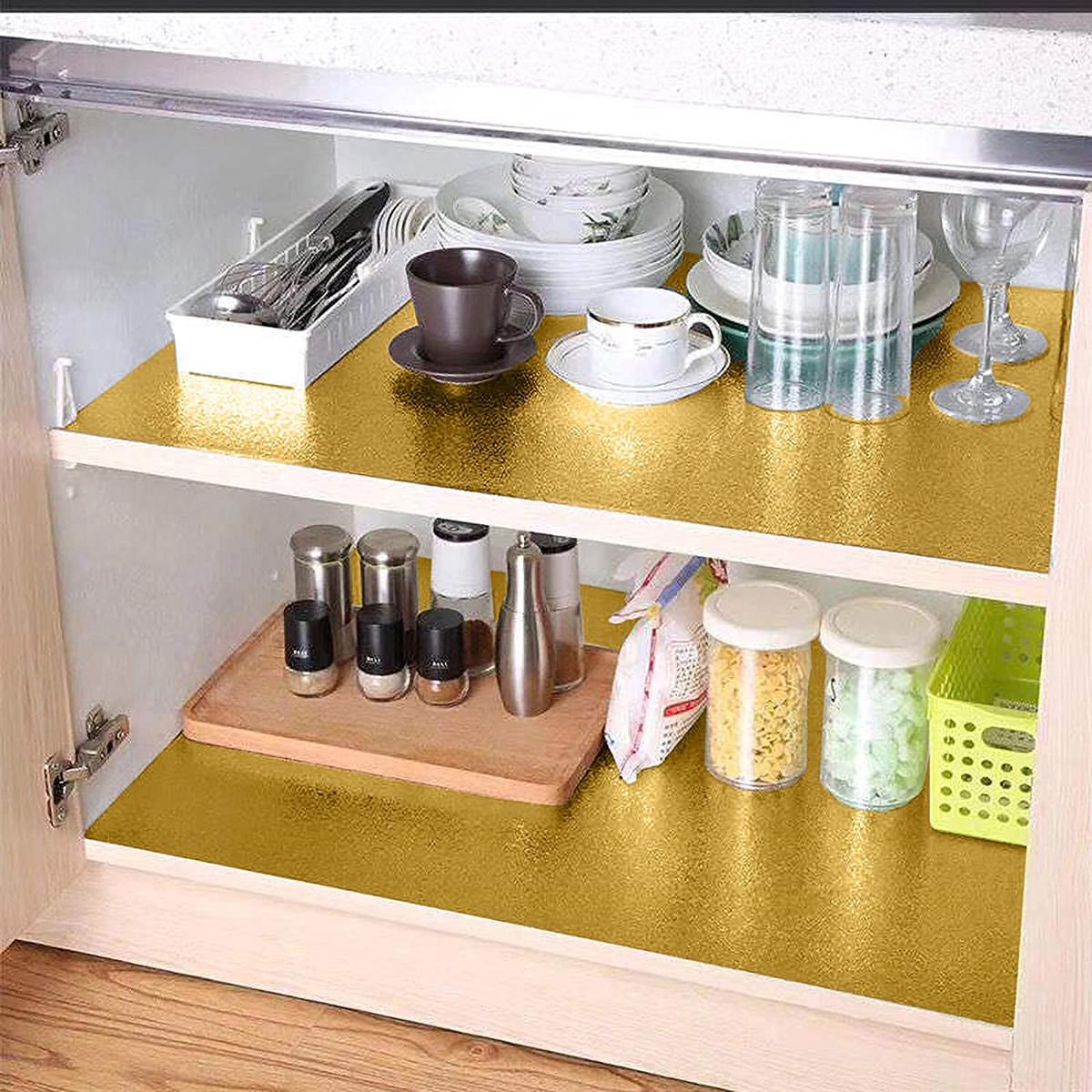 GOLDEN SELF ADHESIVE KITCHEN OIL-PROOF WATERPROOF ALUMINUM FOIL