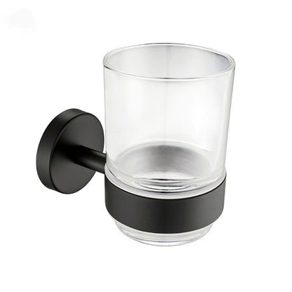 BLACK SQUARE BRACKET BRUSH HOLDER