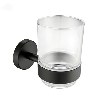 BLACK SQUARE BRACKET BRUSH HOLDER