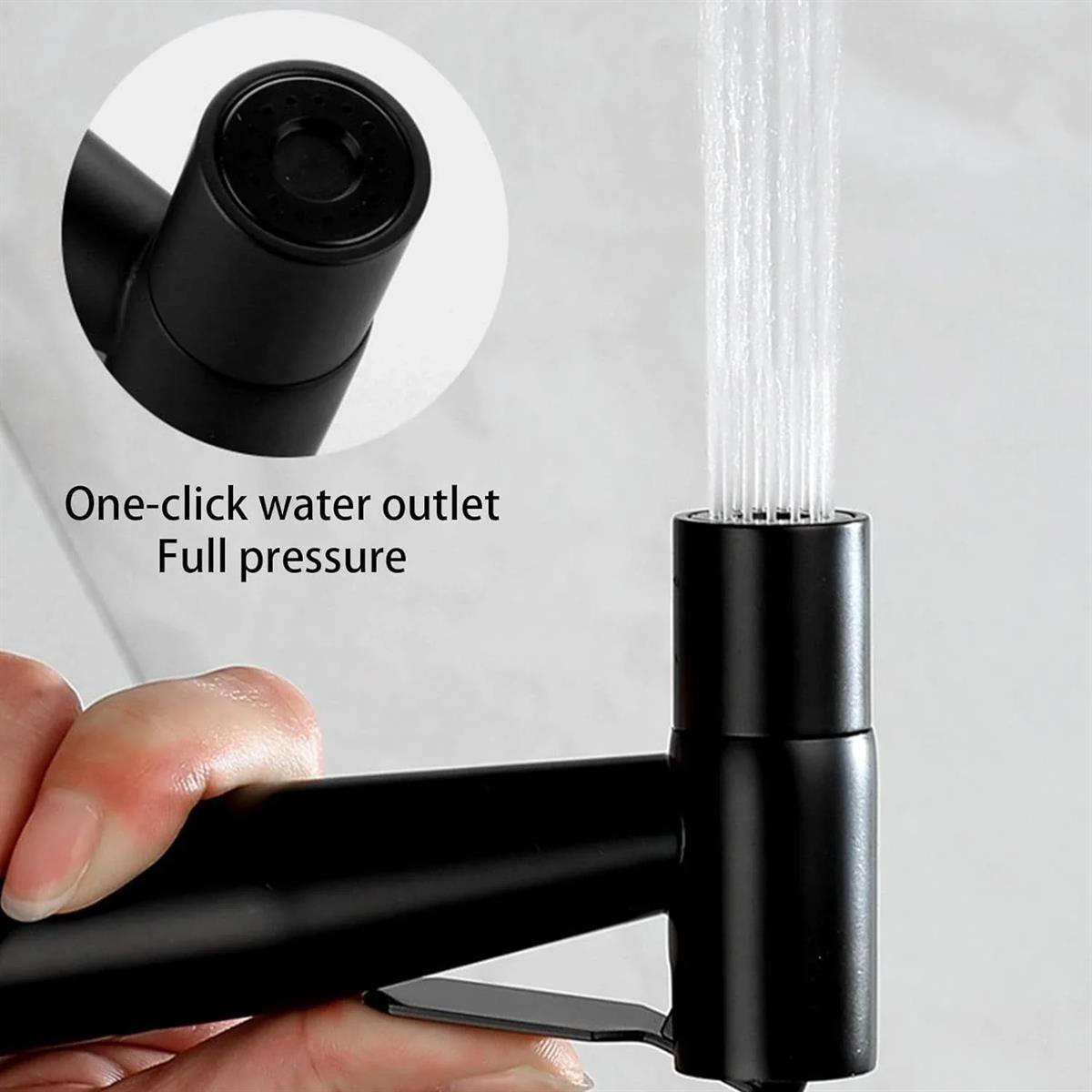 MATTE BLACK STAINLESS STEEL MUSLIM SHOWER HEAD