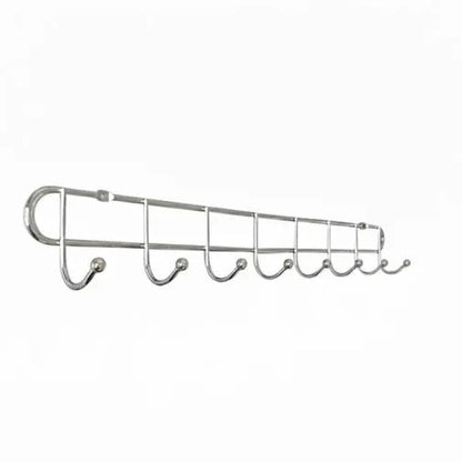 IRON WALL-MOUNTED KHUTTI | 8-HOOK CLOTH HANGER