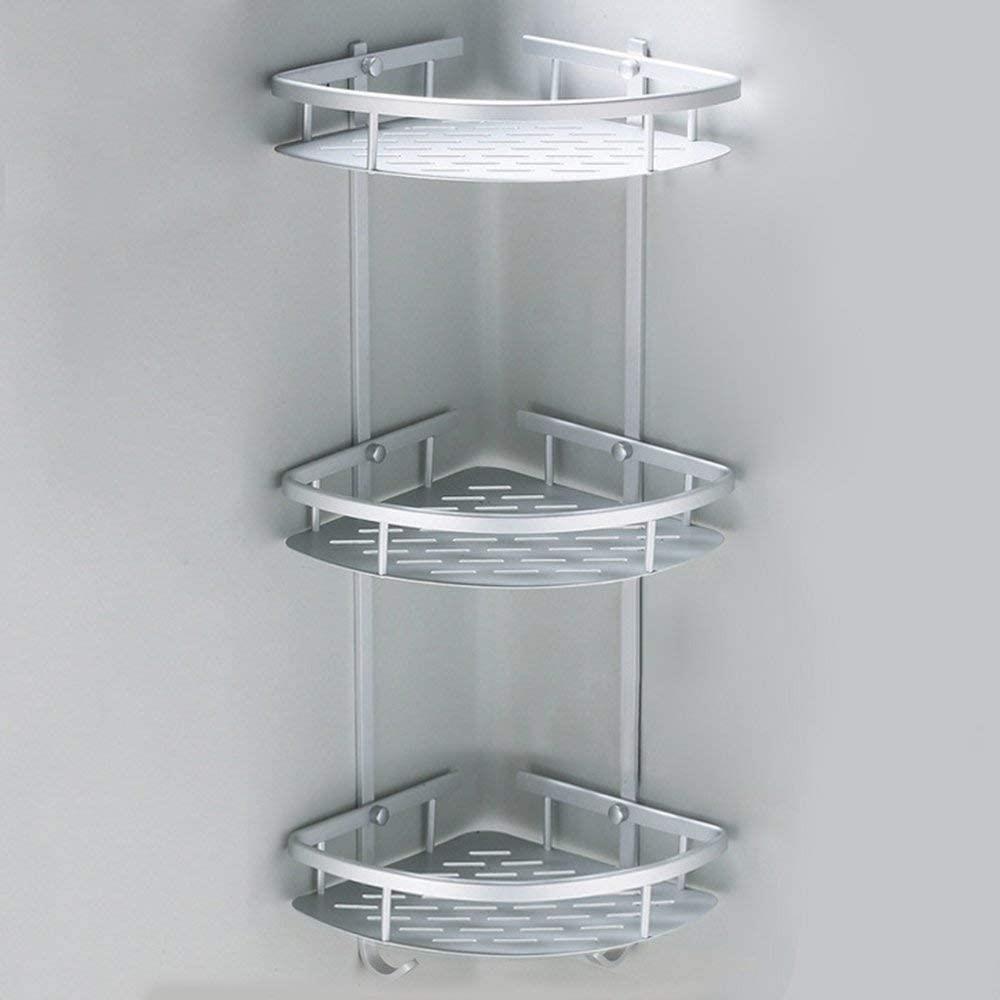 THREE LAYER ALUMINIUM CORNER BATHROOM SHELF