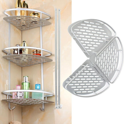 THREE LAYER ALUMINIUM CORNER BATHROOM SHELF