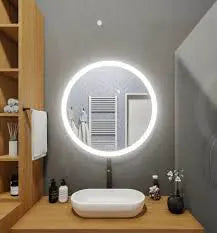 SMART BACKLIT LED LIGHTED ROUND MIRROR WALL MOUNT CIRCLE ILLUMINATED BATHROOM VANITY MIRROR