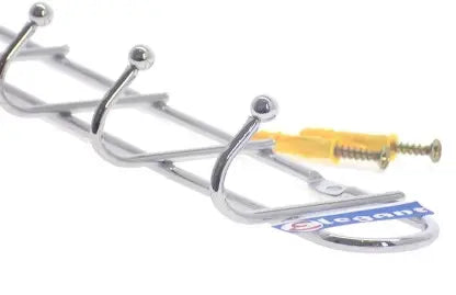 IRON WALL-MOUNTED KHUTTI | 8-HOOK CLOTH HANGER