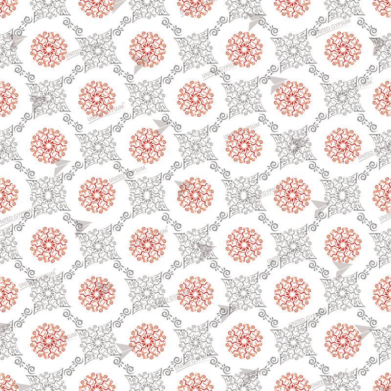 UG 01-2 - FALSE CEILING GYPSUM TILES WITH FITTING ACCESSORIES - PER SQ FT