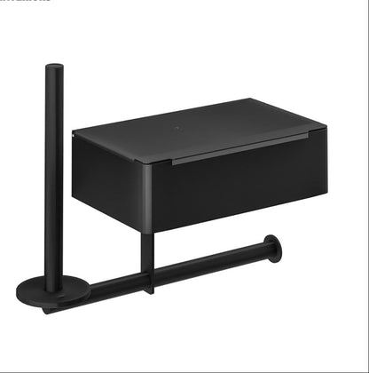 TOILET PAPER HOLDER WITH WET WIPE BOX
